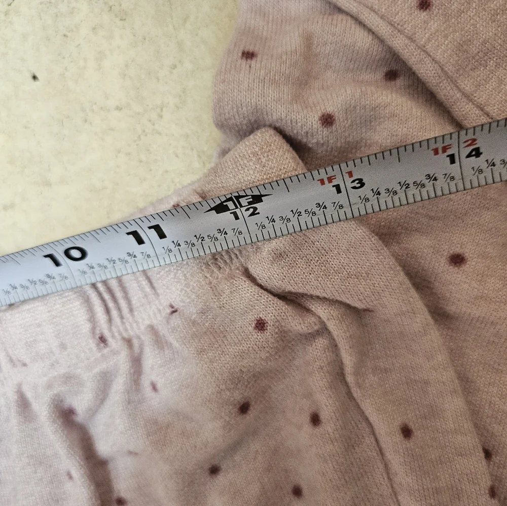 Laura Ashley Pajama Set Women’s Sz Med Pink Polka Dot Dreams 2pc Excellent Cond